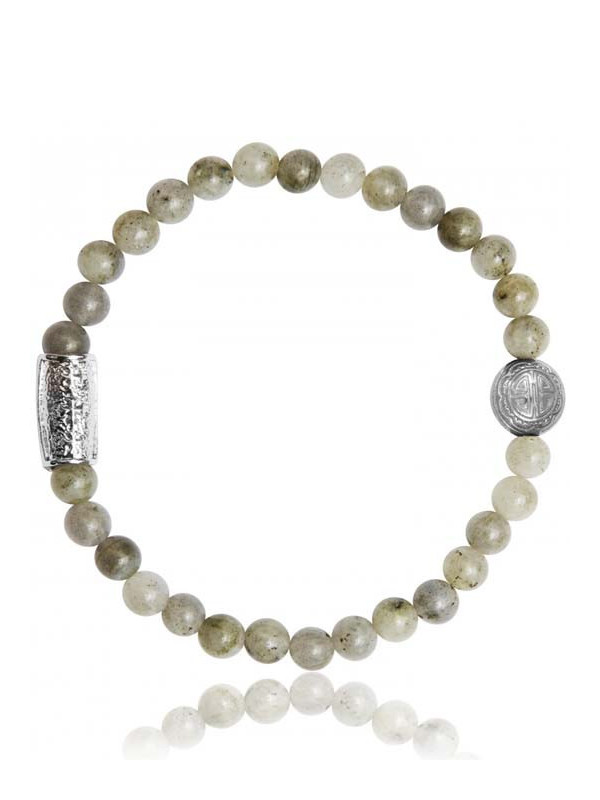 Bracelet Perle Labradorite et Talisman Lauren Steven | UB Bijoux