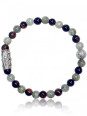 Bracelet Perle Labradorite Oeil de Tigre Rouge Lauren Steven | UB Bijoux