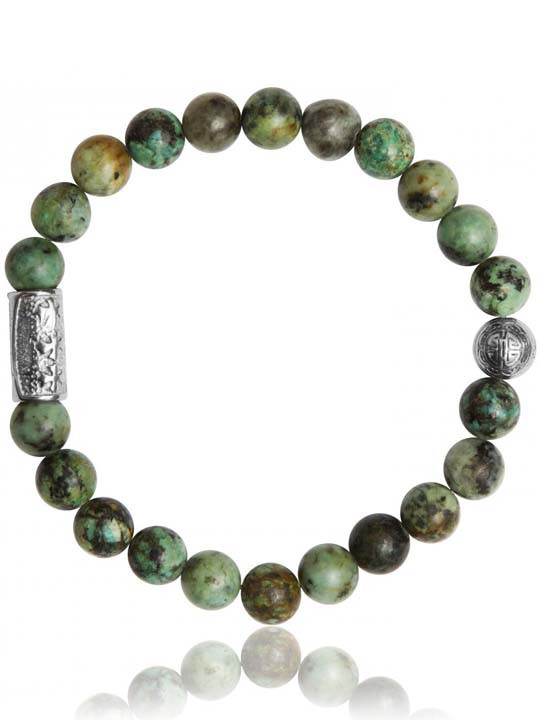 Bracelet Perle Turquoise Africaine Lauren Steven | UB Bijoux