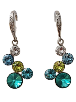 Boucles d'Oreilles Argent et Cristal Spark | UB Bijoux