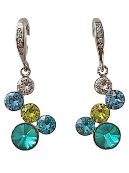 Boucles d'Oreilles Argent et Cristal Spark | UB Bijoux