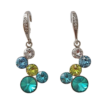Boucles d'Oreilles Argent et Cristal Spark | UB Bijoux