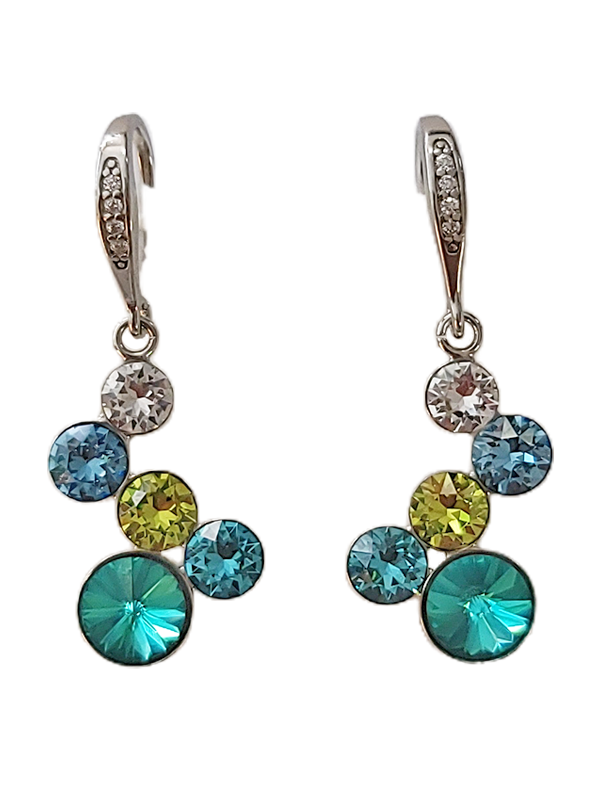 Boucles d'Oreilles Argent et Cristal Spark | UB Bijoux