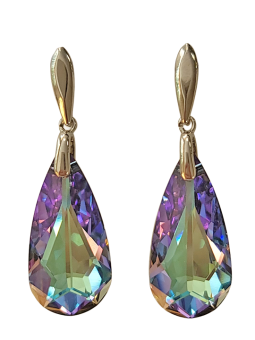 Boucles d'Oreilles Argent et Cristal Spark | UB Bijoux