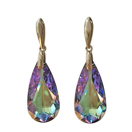 Boucles d'Oreilles Argent et Cristal Spark | UB Bijoux