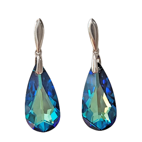 Boucles d'Oreilles Argent et Cristal Spark | UB Bijoux