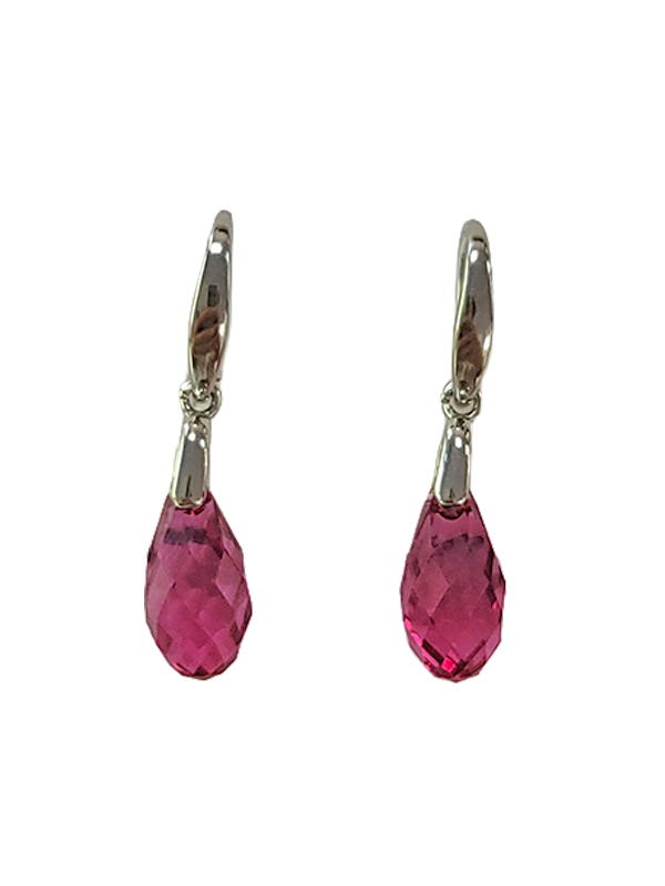 Boucles d'Oreilles Argent et Cristal Spark | UB Bijoux