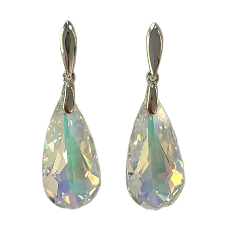 Boucles d'Oreilles Argent et Cristal Spark | UB Bijoux