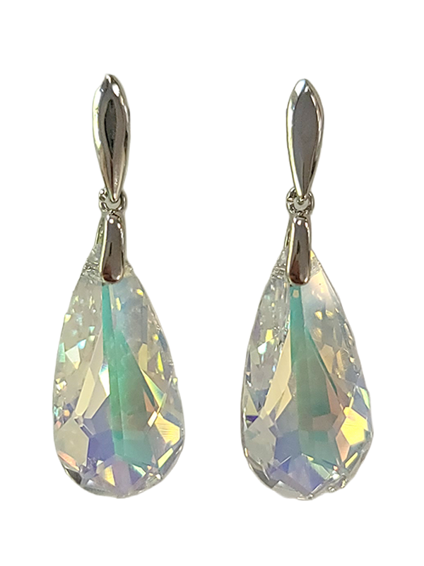 Boucles d'Oreilles Argent et Cristal Spark | UB Bijoux
