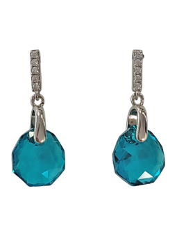 Boucles d'Oreilles Argent Cristal et Oxydes de Zirconium Spark | UB Bijoux