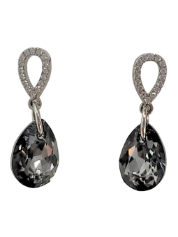 Boucles d'Oreilles Argent Cristal et Oxydes de Zirconium Spark | UB Bijoux