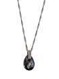 Collier Argent et Cristal Noir Spark | UB Bijoux