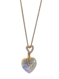 Collier Plaqué Or Oxydes de Zirconium et Cristal Coeur Spark | UB Bijoux
