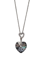 Collier Argent Oxydes de Zirconium et Cristal Coeur Spark | UB Bijoux