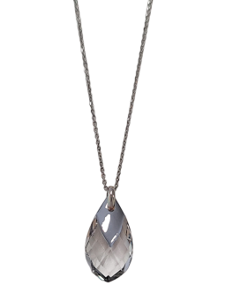 Collier Argent et Cristal Blanc Spark | UB Bijoux