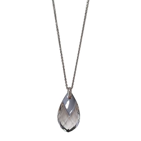 Collier Argent et Cristal Blanc Spark | UB Bijoux