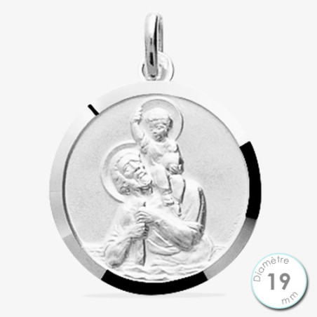 Médaille Saint Christophe Argent | UB Bijoux