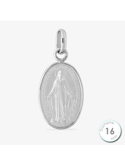 Médaille De Baptême Vierge Miraculeuse Argent | UB Bijoux
