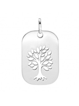 Médaille Arbre de Vie Ajourée Rectangulaire | UB Bijoux