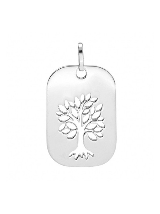 Médaille Arbre de Vie Ajourée Rectangulaire | UB Bijoux