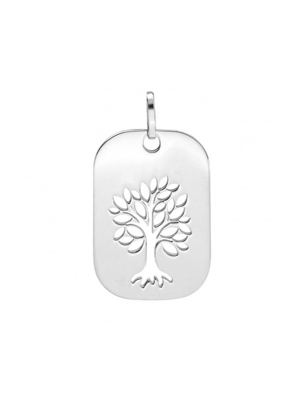 Médaille Arbre de Vie Ajourée Rectangulaire | UB Bijoux
