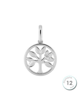 Médaille Arbre de Vie Ajourée Argent Oxyde de Zirconium | UB Bijoux