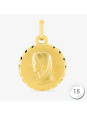 Médaille De Baptême Vierge Plaqué Or | UB Bijoux