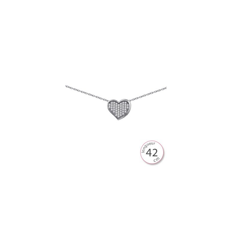 Collier coeur femme - 002063
