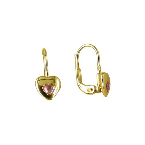 Boucles d'Oreilles plaqué Or et oxyde de zirconium