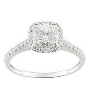 Bague de fiançailles en Or et Argent - UB Bijoux