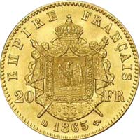 Pièce de 20 francs Or empire français